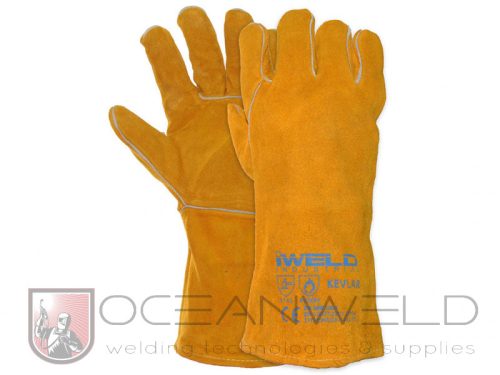 Iweld Hegesztő védőkesztyű, bélelt, KEVLAR 14" (WEGK-1410-YL)