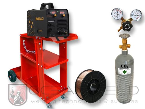 IWELD GORILLA POCKETMIG 175 ALUFLUX Hegesztő inverter csomagban CO2 2kg